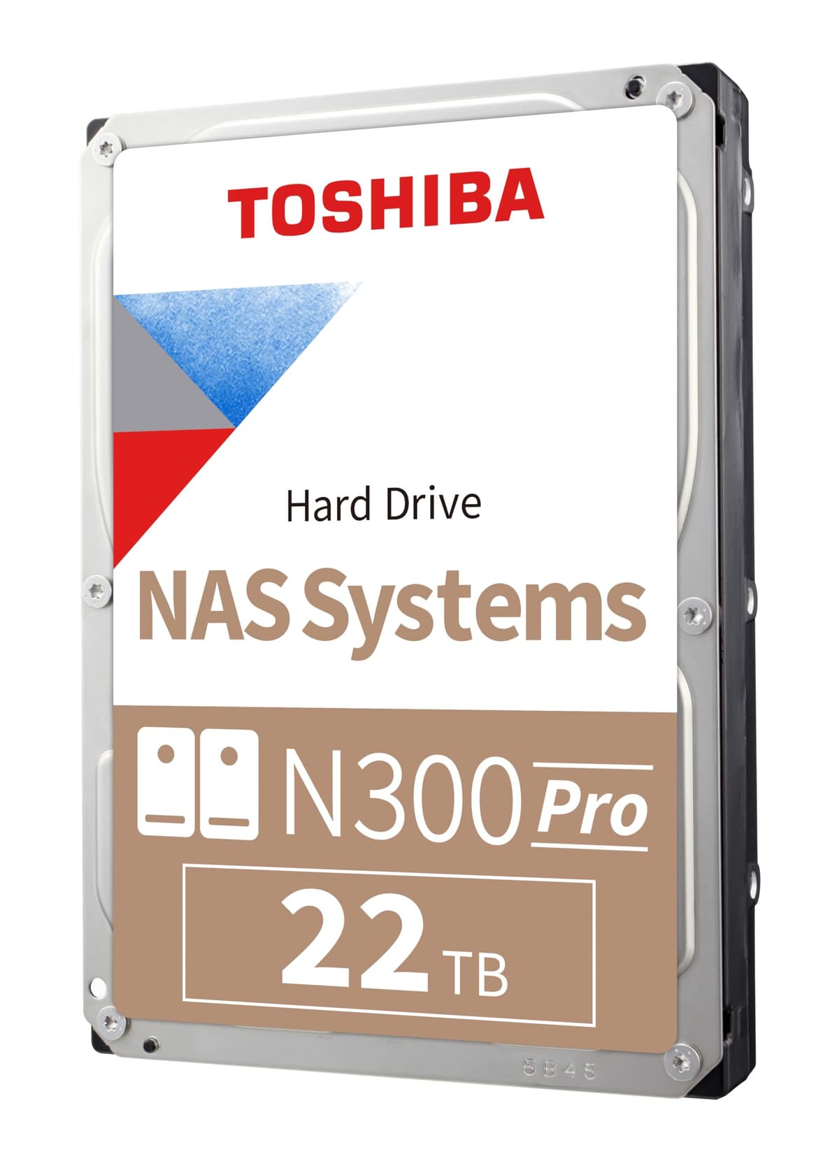 Toshiba N300 PRO 22 TB para NAS empresarial de gran tamaño (hasta 24 bahías) Disco duro interno de 3.5 pulgadas - Hasta 300 TB/año de carga de trabajo CMR SATA 6 Gb/s 7200 RPM 512 MB caché - HDWG62CXZSTB