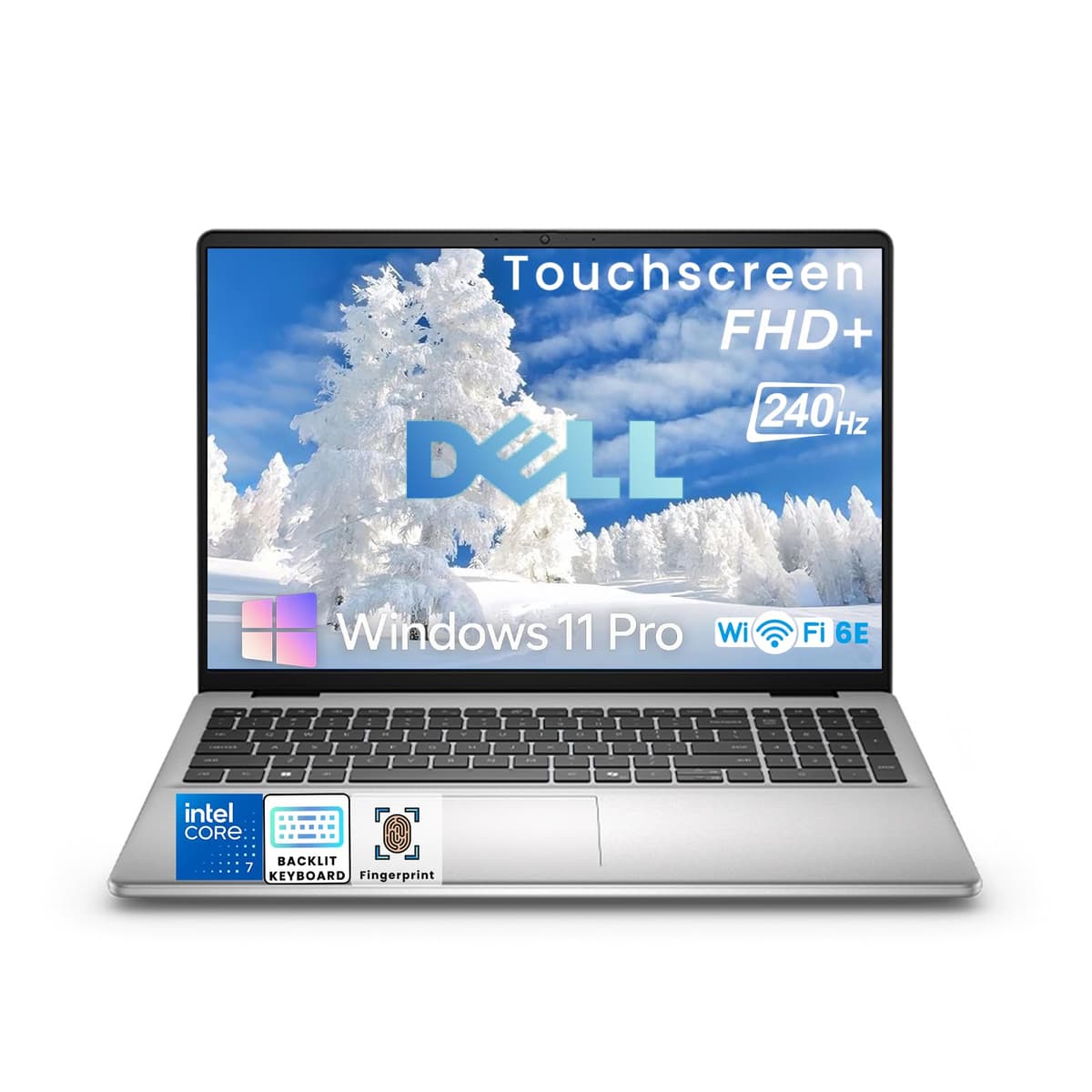 Dell Notebook Empresarial 16, Pantalla Táctil 16" FHD+ WVA, Intel 10 núcleos 7-150U (hasta 5.4 GHz), Wi-Fi 6E, Teclado Retroiluminado, Lector de Huellas, Tecla Copilot, Windows 11 Pro, 64 GB DDR5, SSD 1 TB Dell 16 Laptop