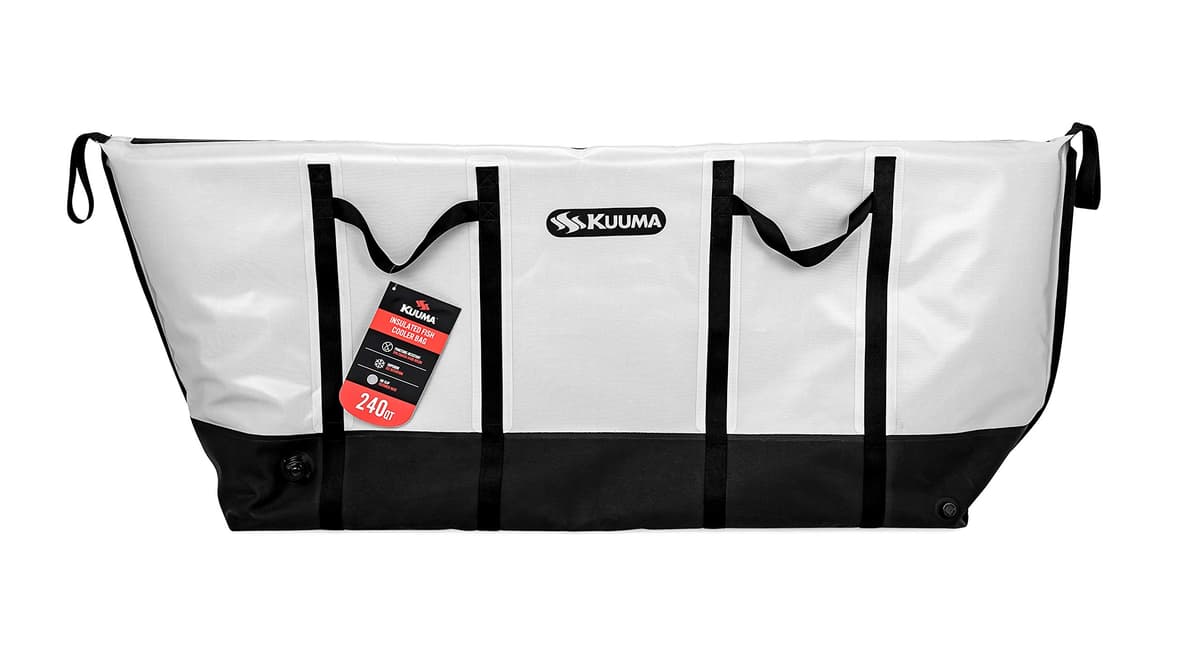 Kuuma Heavy Duty 240 Quart Insulated Fish Bag con tapón de drenaje - 72" x 30" x 12" 50186
