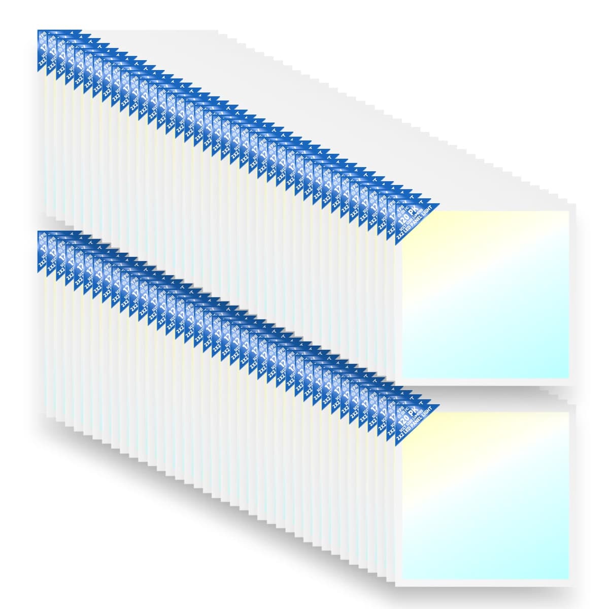 Panel LED empotrable 2x2 YPII 5 CCT y 5 niveles de potencia, 5200 lm, 130 lm/W, compatible 0-10V, ETL/DLC, 5 años de garantía BPL5-24-72W-L-H