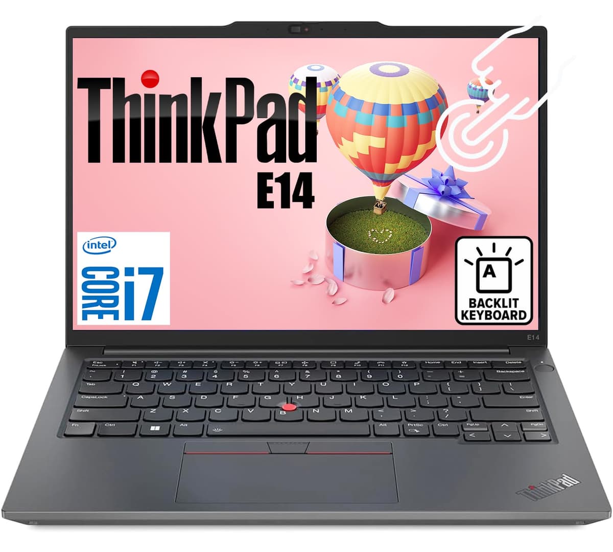 Lenovo ThinkPad E14 G5 Pantalla Táctil, 14" FHD+, Intel i7-1355U 10 núcleos, 40 GB DDR4, 1 TB SSD PCIe, Wi-Fi 6E, Thunderbolt 4, RJ45, Lector de huellas, Teclado retroiluminado, Windows 11 Pro TE14i7