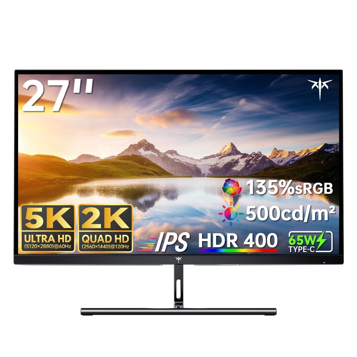 KTC H27P3 Monitor 27" 5K@60Hz / 2K@160Hz, USB-C 65W, HDR400, 99% DCI-P3