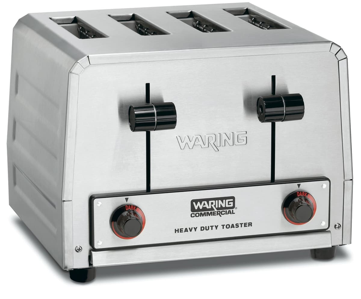 Tostadora Comercial Waring WCT805 de Acero Inoxidable Resistente, 4 Ranuras, 12 A -ampe
