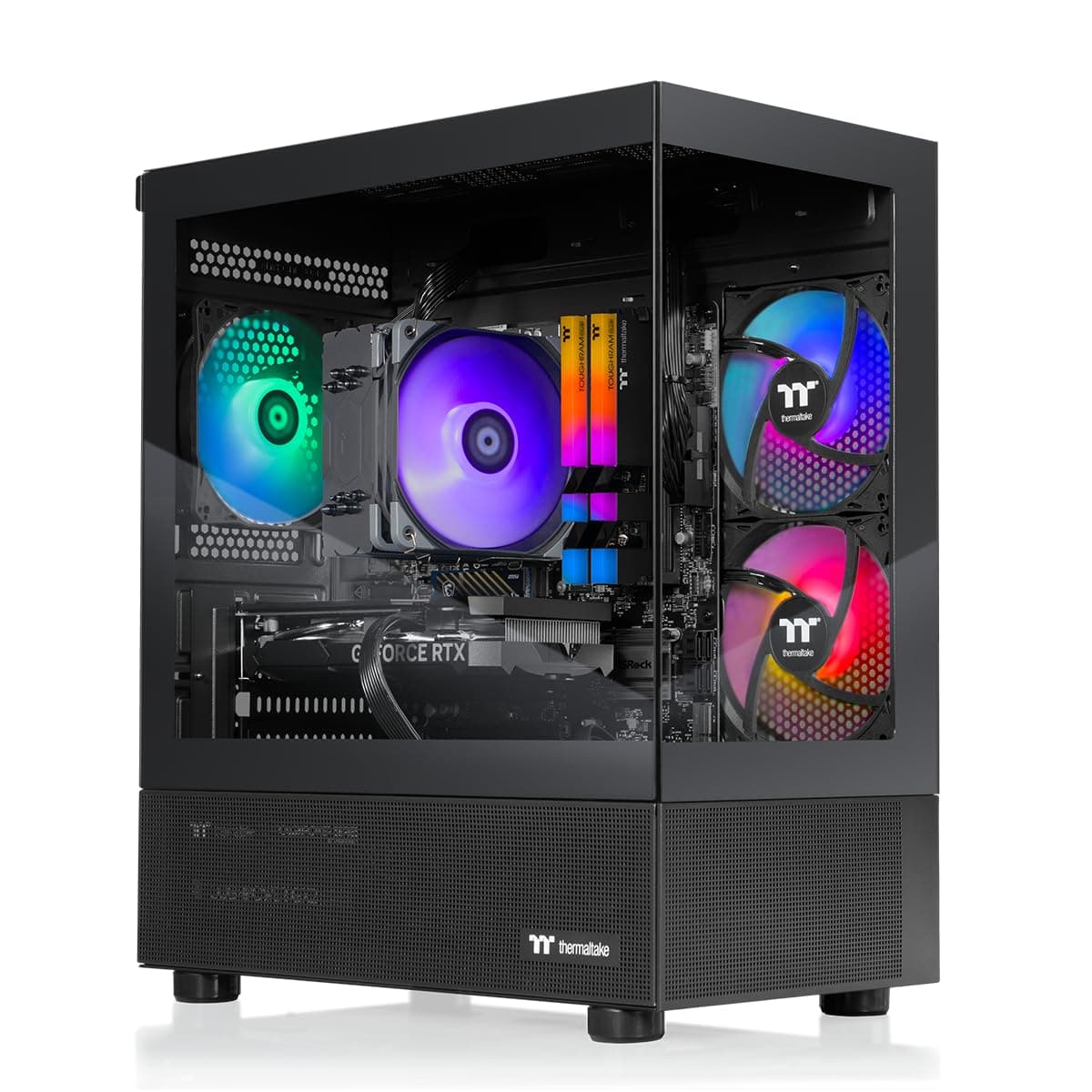 Thermaltake View i1260-170 Gaming Desktop (i5-12600KF, RTX 5060, 16GB, 1TB) V17B-B76R-560-LCS