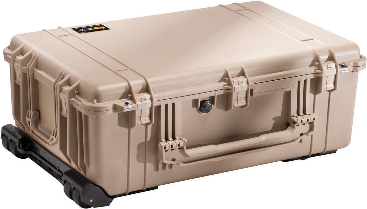 Maletín Pelican 1650 con espuma (Tan desierto)