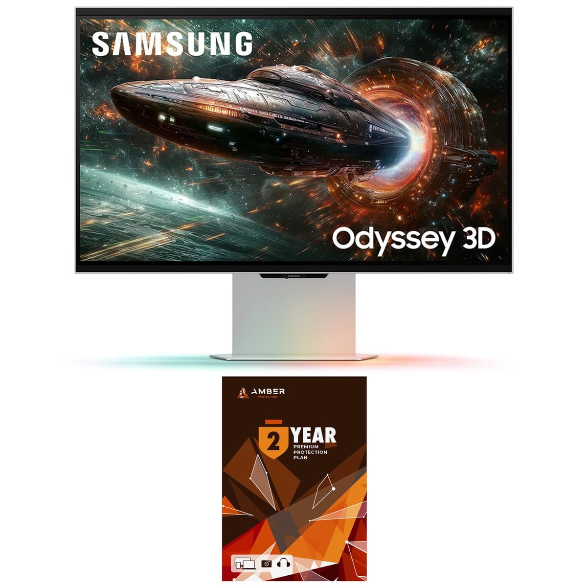 Samsung LS27FG900XNXZA 27" Odyssey 3D 4K 165Hz Gaming Monitor con Plan Amber 2 Años (2025) BNDL_27FG900-WRTY2-AMBER-SC