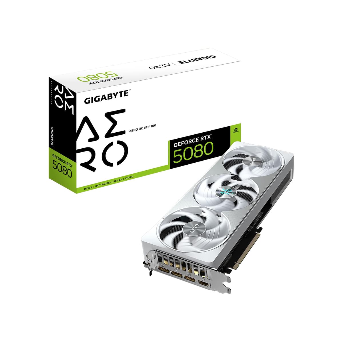 GIGABYTE GeForce RTX 5080 AERO OC SFF 16G - GV-N5080AERO OC-16GD