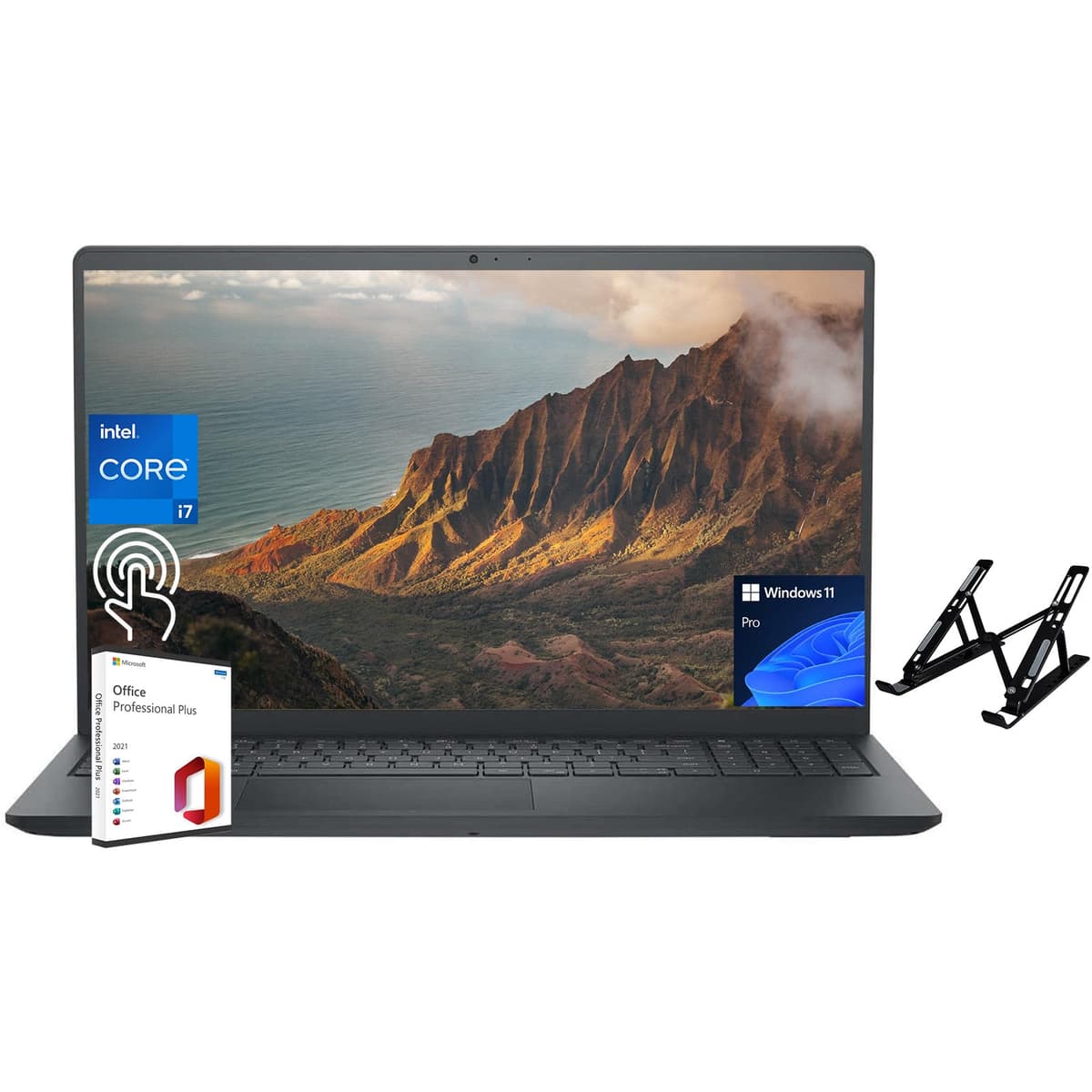 Dell Inspiron 15 para Negocios, 15.6" FHD Pantalla Táctil, Intel i7-1355U de 10 núcleos, 64GB RAM, 4TB SSD, Gráficos Intel Iris Xe, Wi-Fi 6, Windows 11 Pro, con Licencia de Office de por Vida Dell Inspiron Laptop