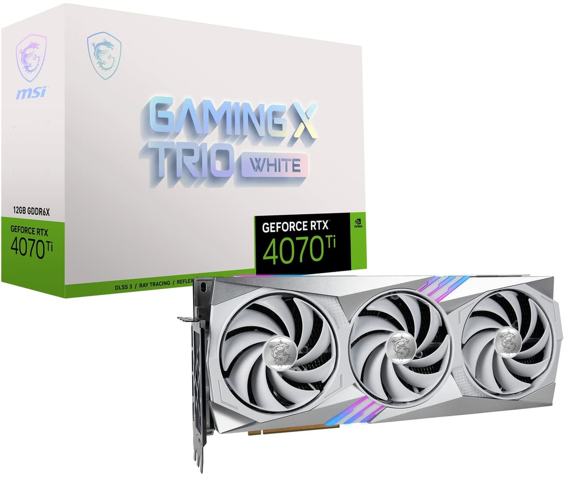 MSI GeForce RTX 4070 Ti Gaming X Trio White 12GB G407TGXT12W
