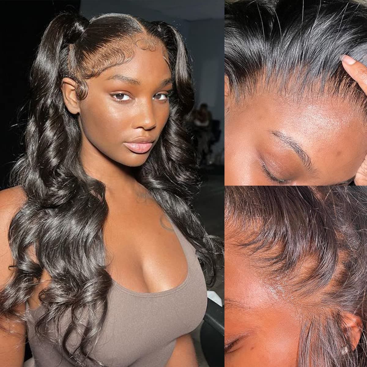 MY SHINY WIGS Skinmelt Swiss HD 13x4 Body Wave 30" Pre Plucked, 0.11mm, 30 Inch