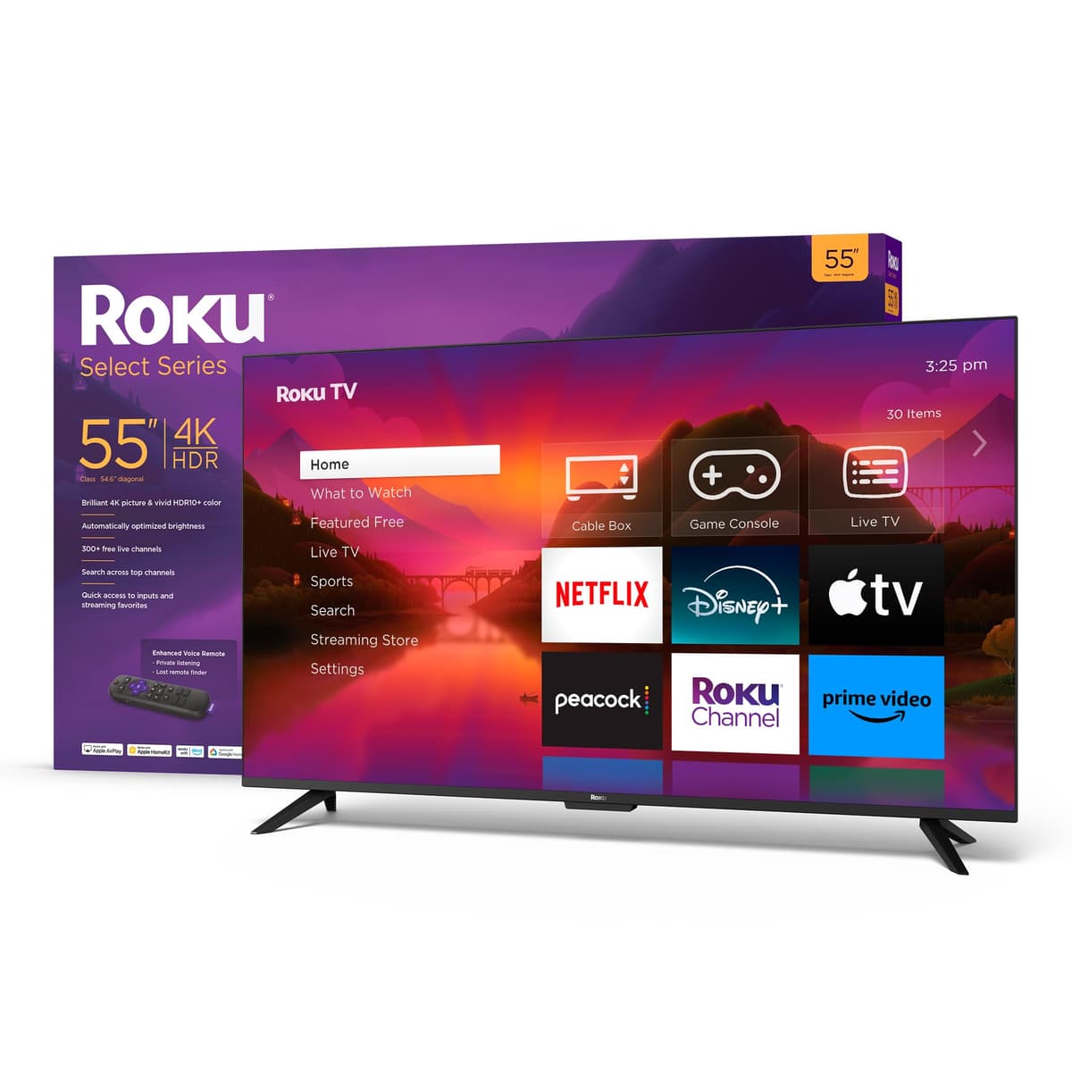 Roku Select Series 55R4A5R Smart TV 55” 4K HDR Roku TV