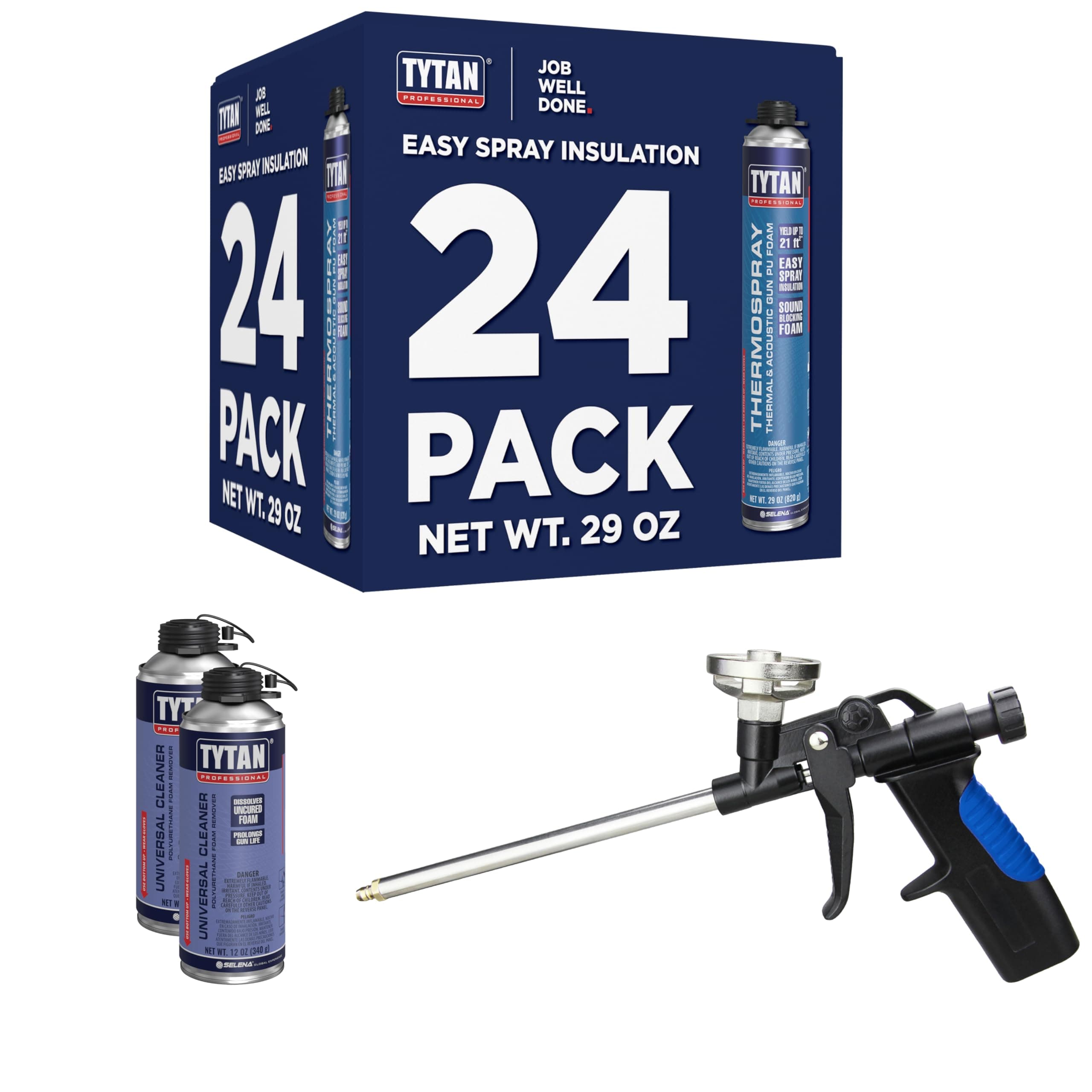 Tytan Thermospray Spray Foam Insulation - Expanding Polyurethane Insulation Foam Kit 7651-THERM18CKIT