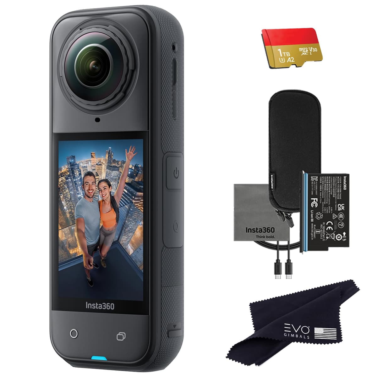 Insta360 X5 - Cámara 360 8K resistente al agua con lentes reemplazables (1TB) X5_1TB
