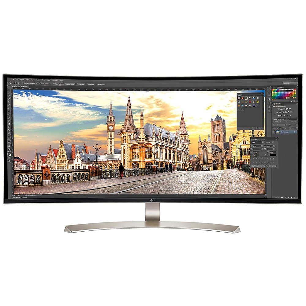 LG 38UC99-W UltraWide 38” Curvo QHD+ (3840 x 1600) IPS, USB-C, Parlantes Bluetooth