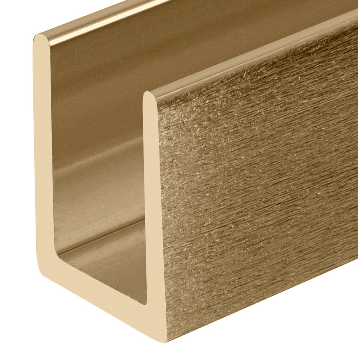 Brixwell SDCD38ABRS-CCP24-XCP50 Deep U-Channel Bronce Antiguo 3/8" - 24" - Pack de 50
