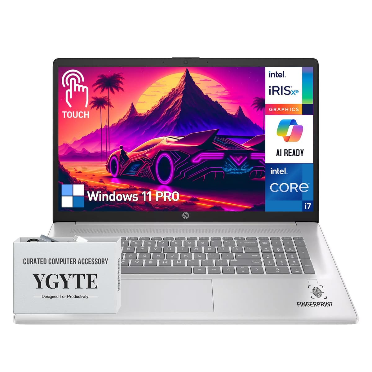 HP Notebook 17.3" con pantalla táctil i7, 16GB RAM, 512GB SSD, Windows 11 Pro HP 17inch Touchscreen Laptop
