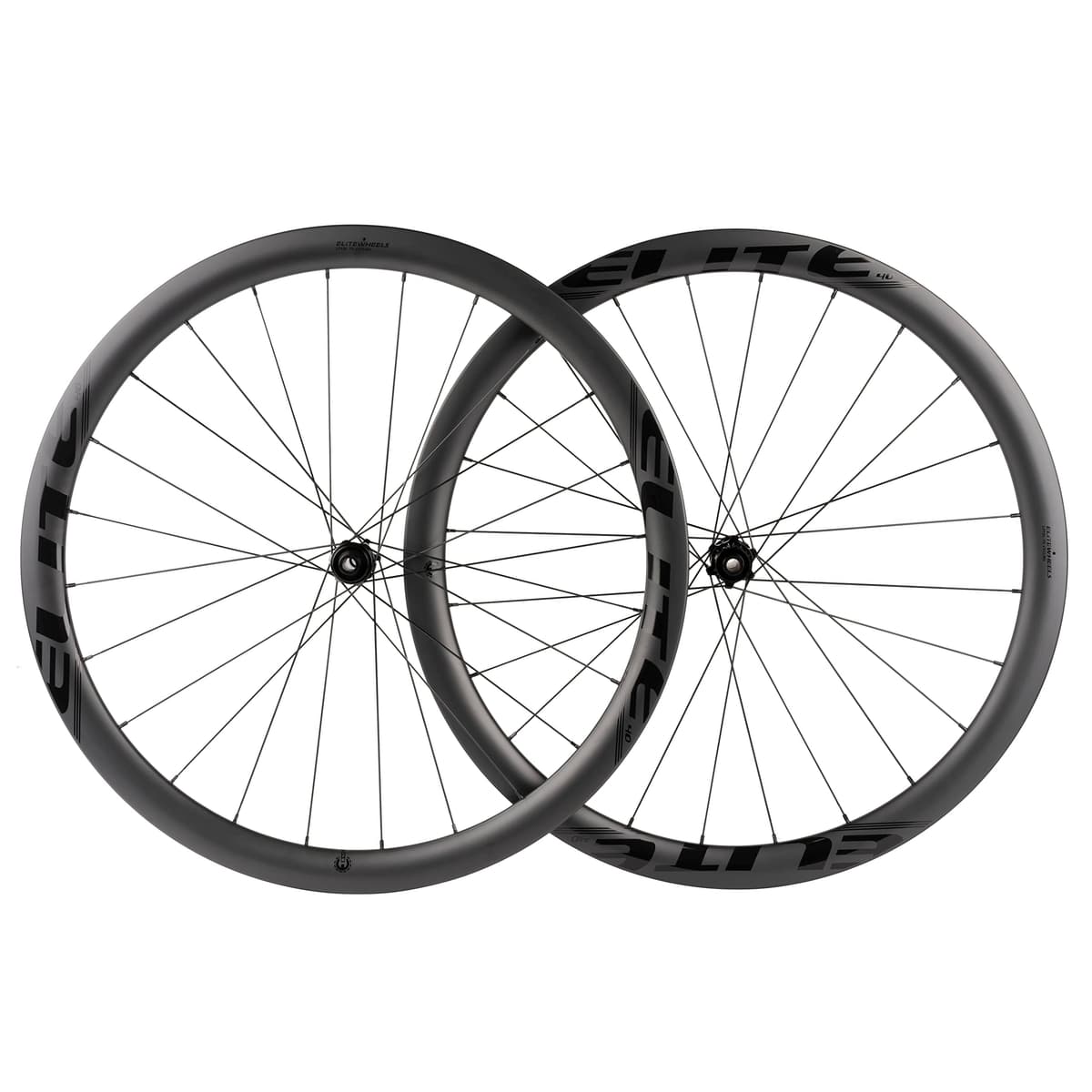 ELITEWHEELS Edge 40mm Ruedas de Carbono Ultraligeras 1314g Juego de Ruedas de Carretera con Freno de Disco de Carbono 202211281128