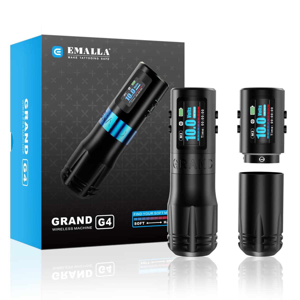 Emalla Grand G4 máquina de tatuar inalámbrica 3.5mm con batería de larga duración TWEM-G4-A-3.5mm