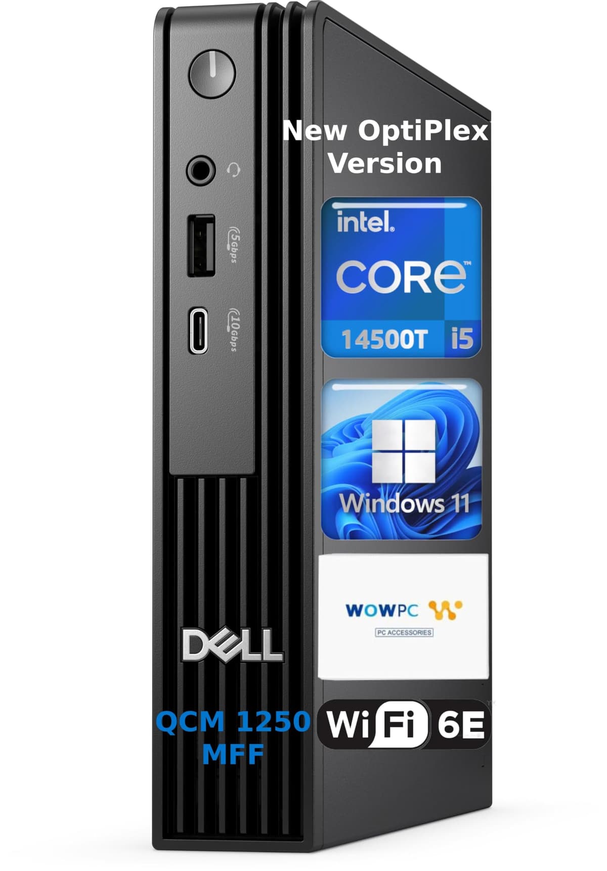 Dell Pro Micro QCM1250 Mini Desktop con Intel Core i5-14500T, 64GB DDR5 y 2TB PCIe + 500GB externo
