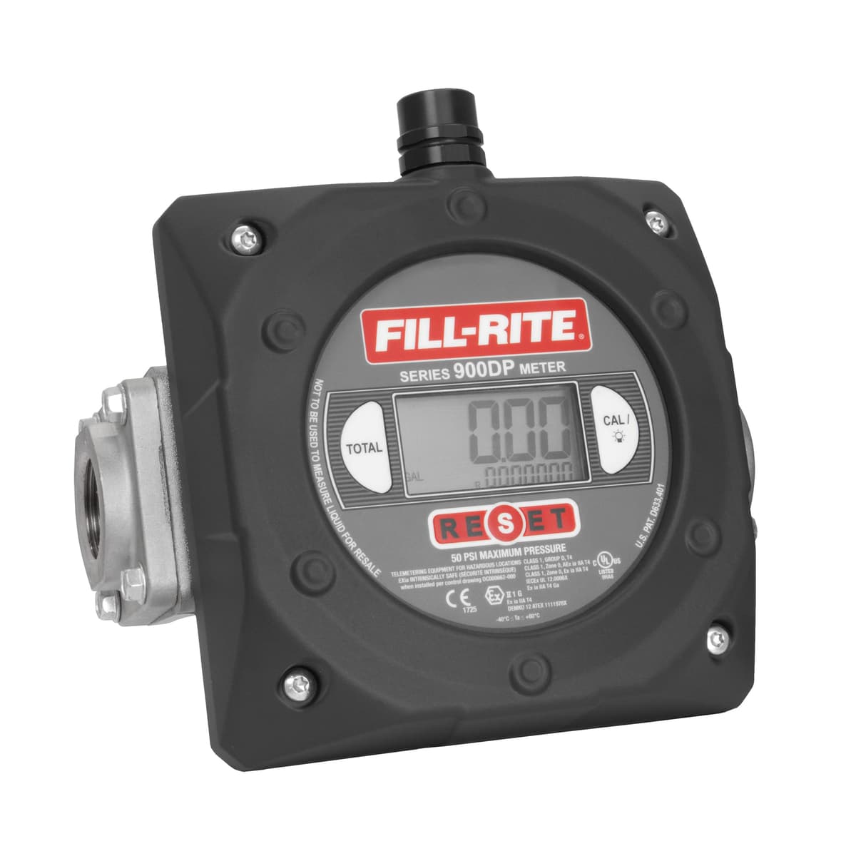 Fill-Rite 900CDPX1.5 Medidor digital 1½" NPT, 6-40 GPM, con pulser