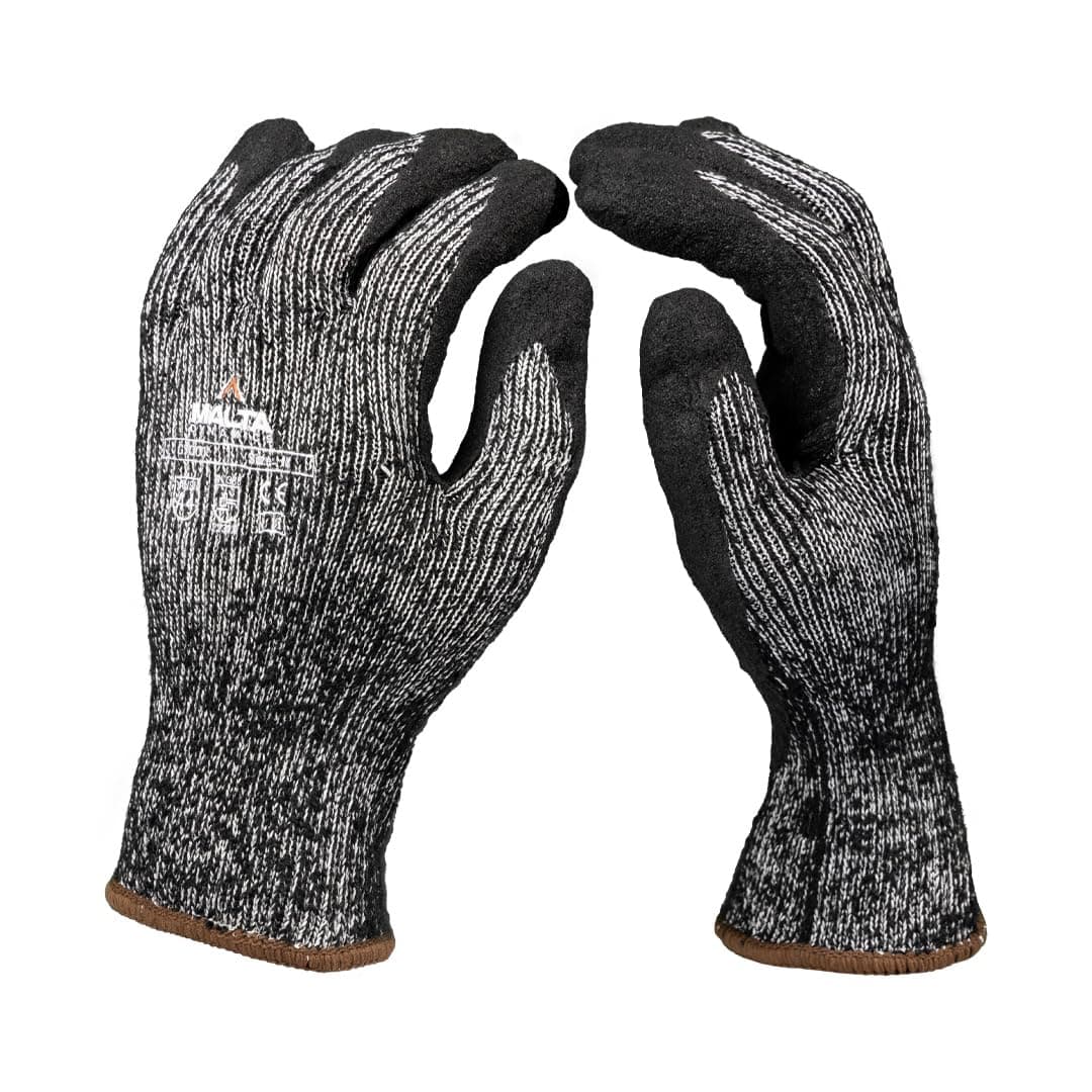 Guantes de Seguridad Resistentes a Cortes Malta, Paquete de 12 Guantes de Trabajo Aislados, Nivel de Corte ANSI A4, Ajuste Cómodo, EPP, Compatible con Pantalla Táctil, Cumple OSHA/ANSI/ISEA, Talla L (144 Pares) G7002-144