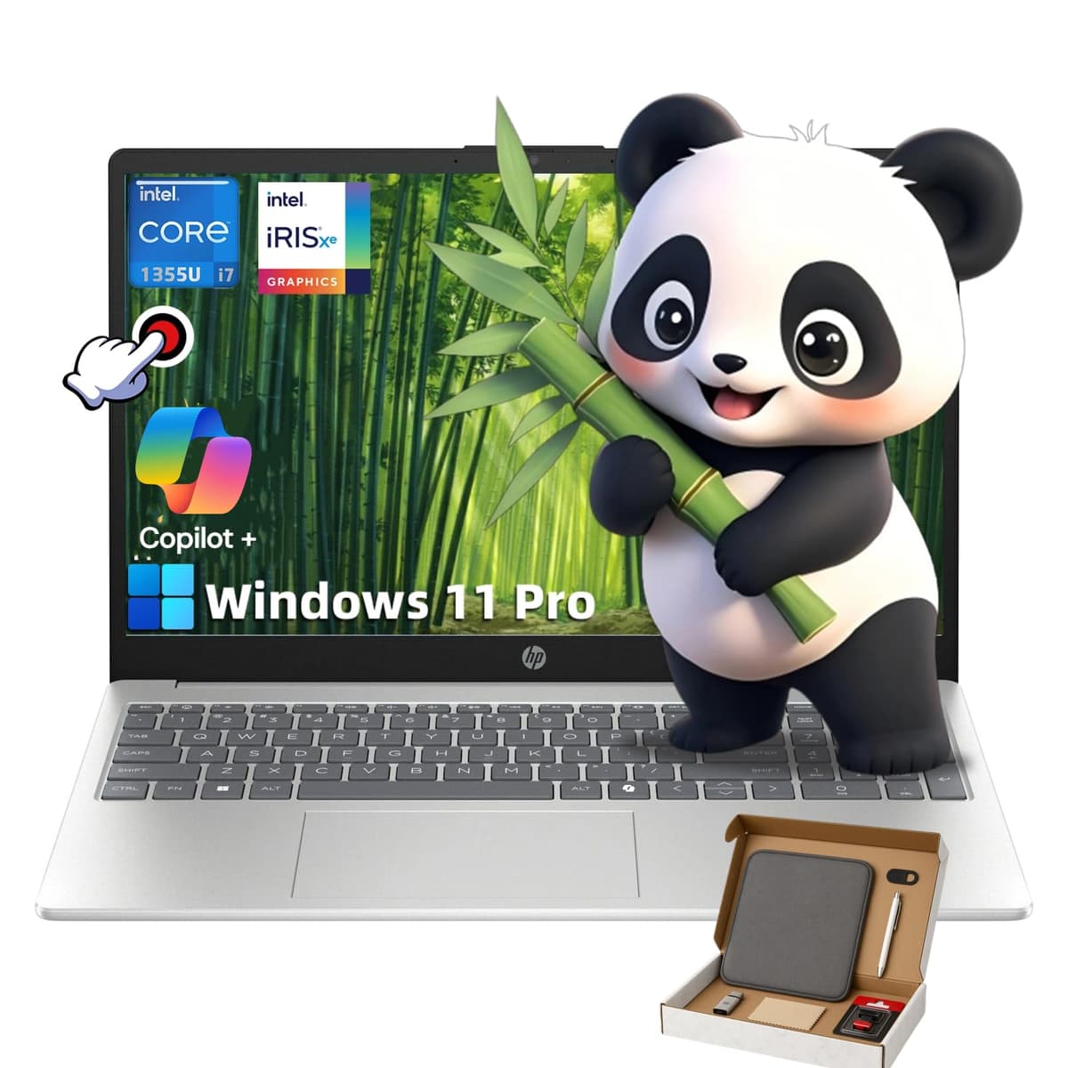 HP 15.6" Notebook con Pantalla Táctil - Intel i7-1355U, 32GB RAM, 2TB SSD, Windows 11 Pro HP Laptop