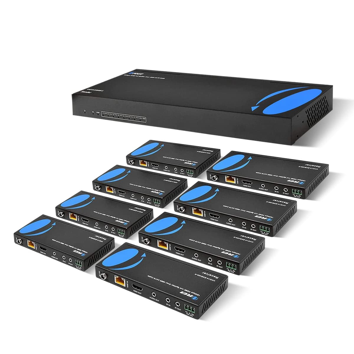 OREI HDMI Extender Splitter 1x8 HDBaseT 4K UHD18-EXB400-K