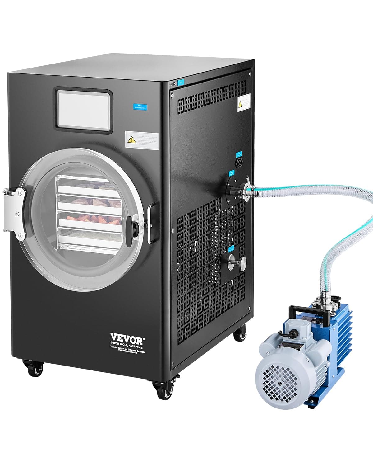 VEVOR Secadora al Vacío (Freeze Dryer) 4 Bandejas 8.8-13.2 lbs por Ciclo para Alimentos Vacuum Freeze Dryer 4-Layer
