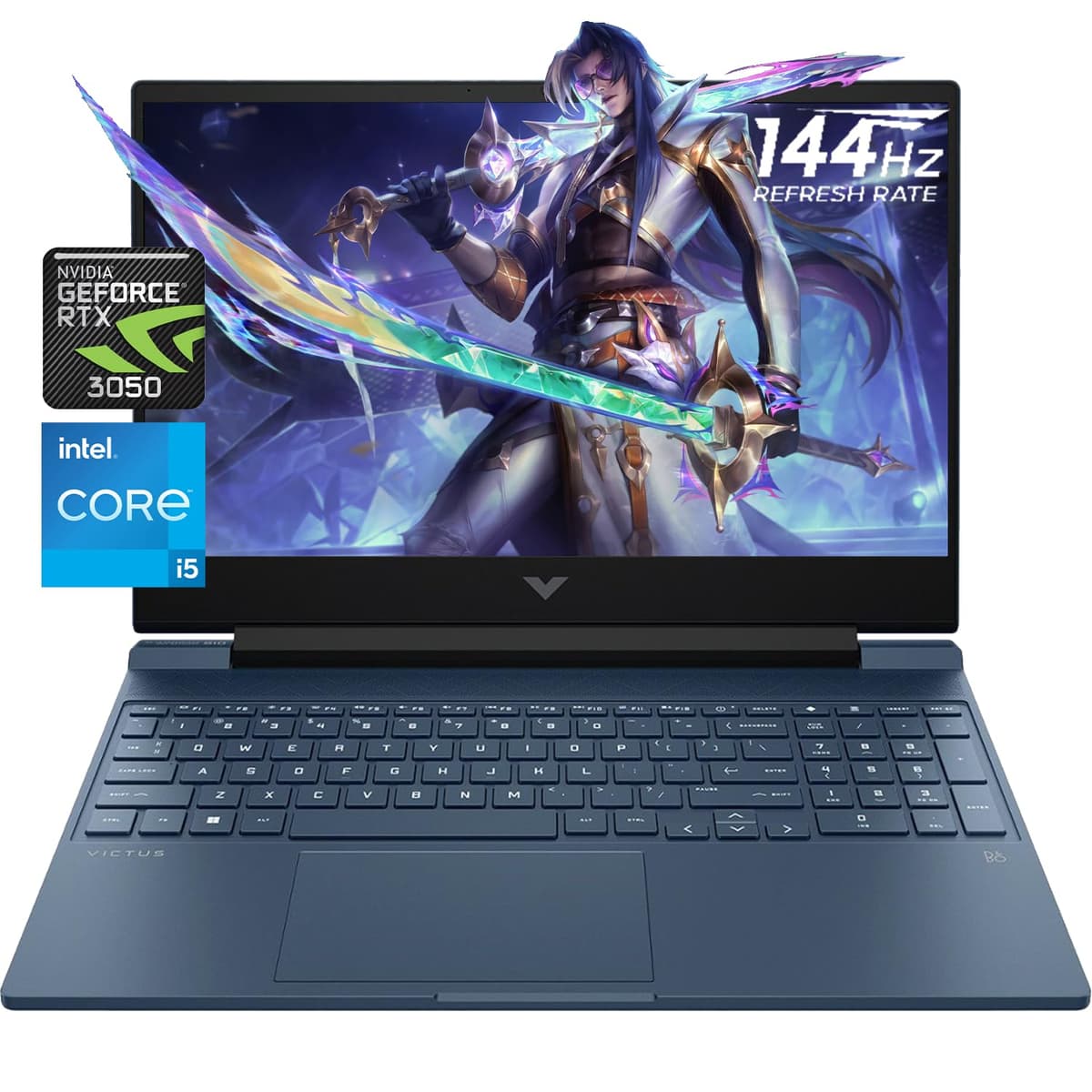 HP Victus 15.6" FHD 144Hz - Intel i5-13420H, RTX 3050, 32GB, 2TB, Windows 11 Home TPN-Q278