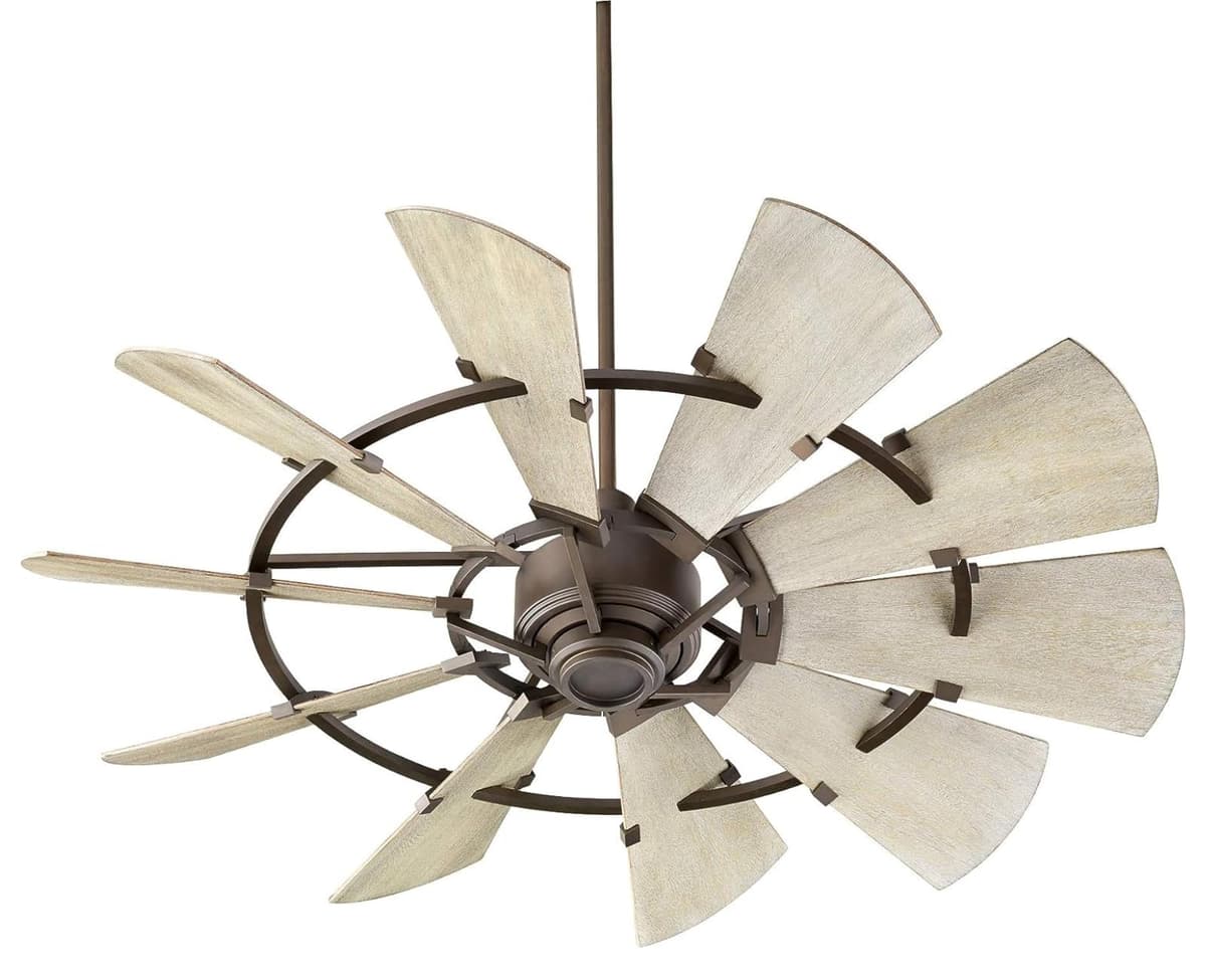Quorum 95210-86 Ventilador de techo Restoration 52'' colección Windmill en acabado bronce/Oscuro