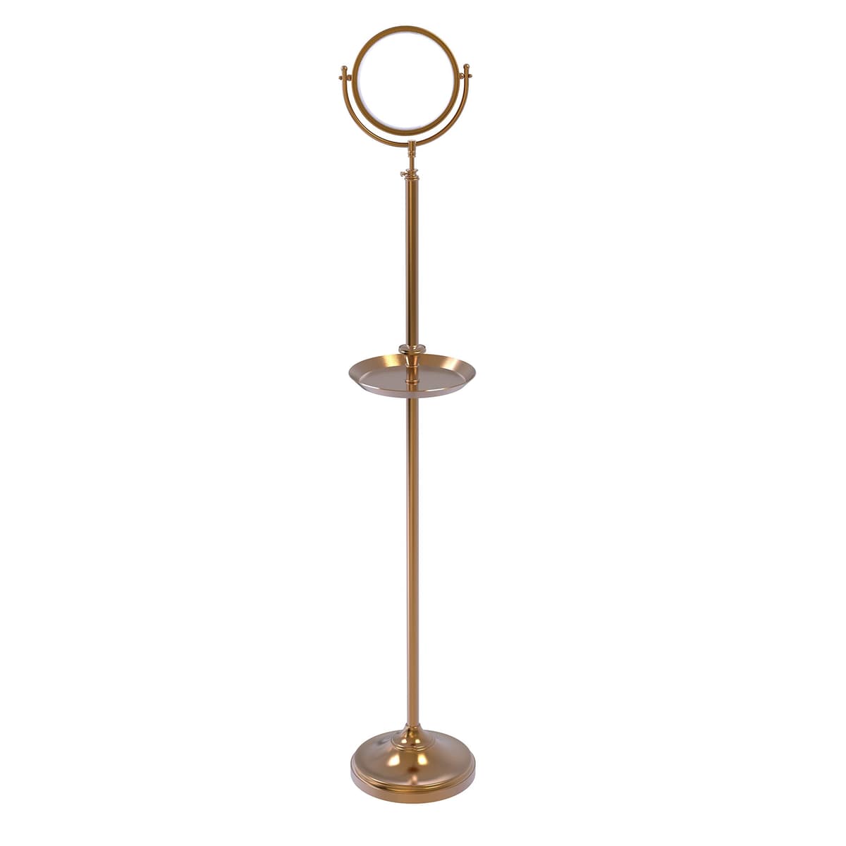 Espejo de pie Allied Brass DMF-3/5X, 8" doble cara con 5x y bandeja, bronce cepillado DMF-3/5X-BBR