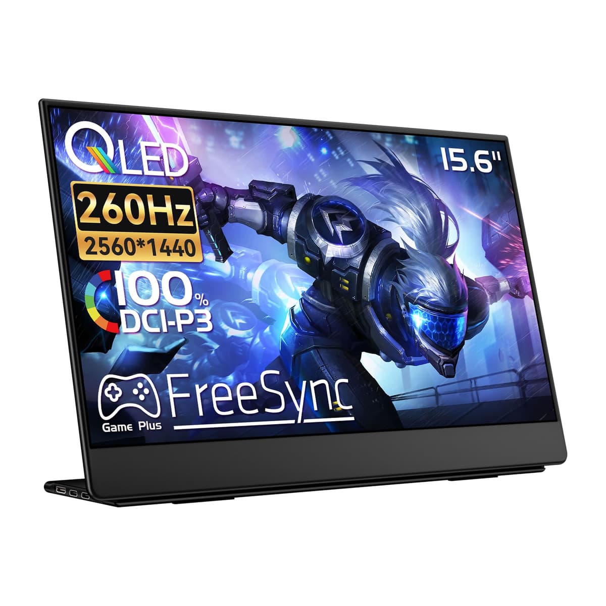 EHOMEWEI Q1g Pro 15.6" 2.5K QLED Portable Gaming Monitor 260Hz