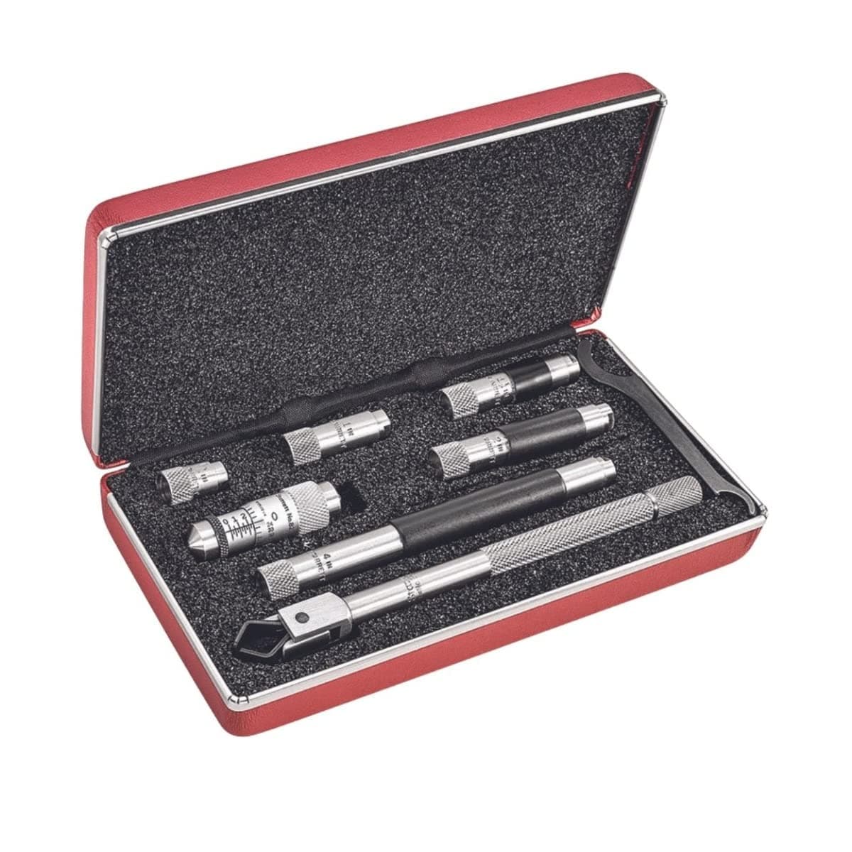 Starrett Tubular Inside Micrometer Set 1.5-8" (.001") con anvils intercambiables - 823AZ