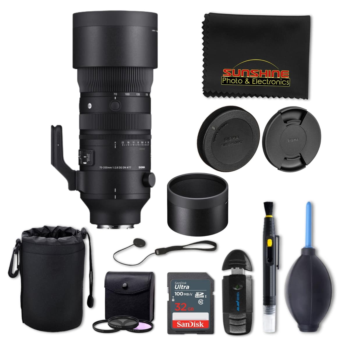 Sigma 70-200mm f/2.8 DG DN OS Sports - Lente telefoto para montura Sony E (SIG-70200MM28SONY)