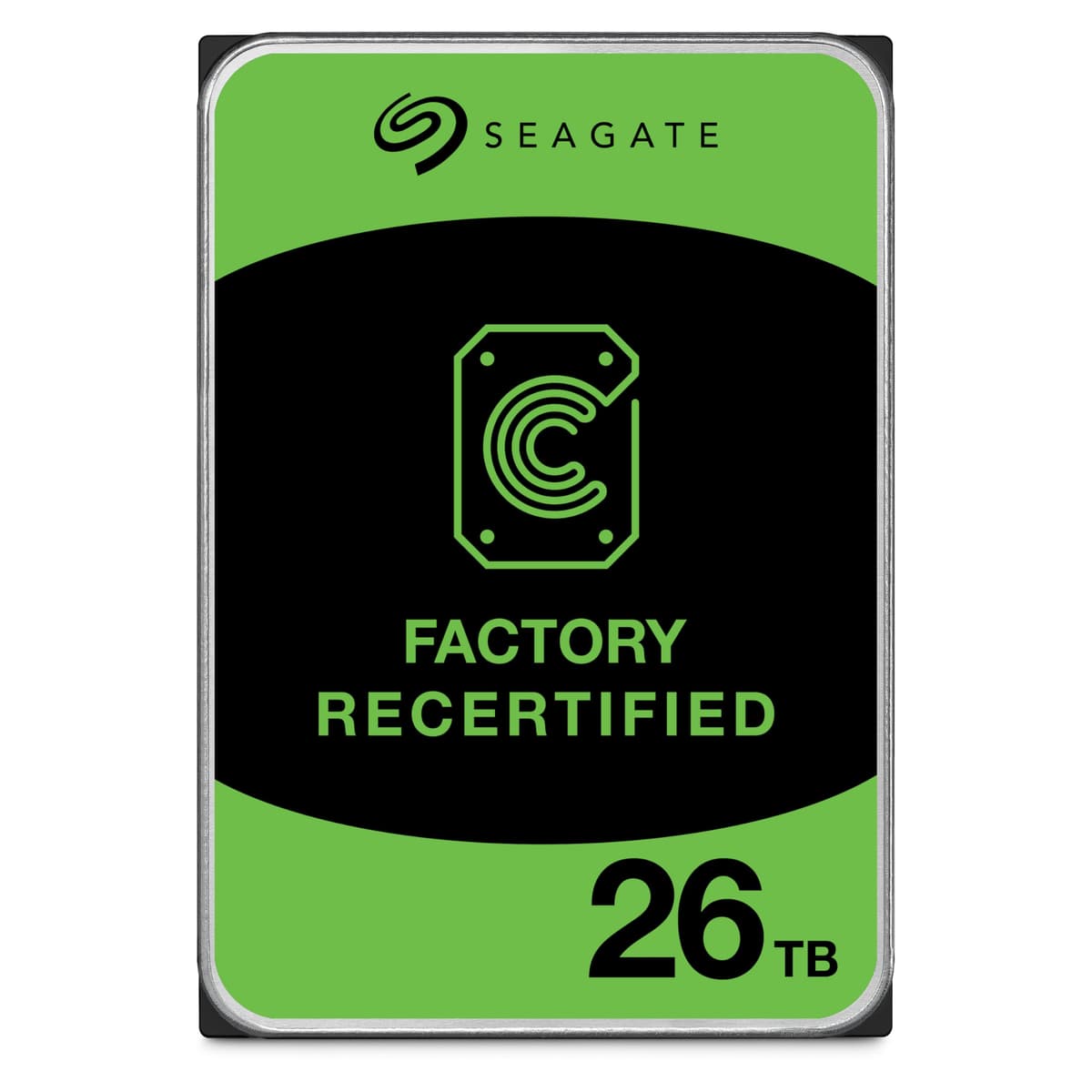 Seagate (Recertificado Exos 26TB Disco Duro Interno HDD - 3.5" CMR SATA 6Gb/s, 7200 RPM, 512MB Cache, 2.5M MTBF (ST26000NM000C), Reacondicionado)
