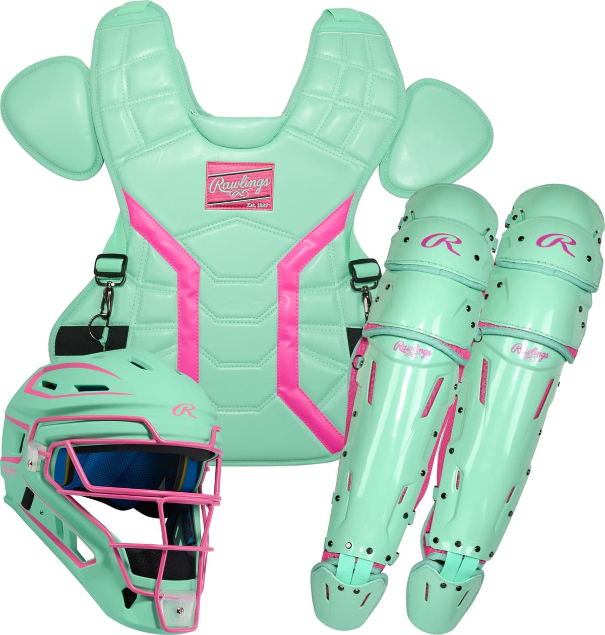 Rawlings MACH PRO Series Set de receptor - Large/Adult - Mint/Pink R00717667