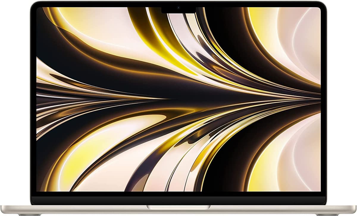 Apple MacBook Air (13.6”, M2, 8GB RAM, 256GB) Starlight (Renewed) MLY13LL/A