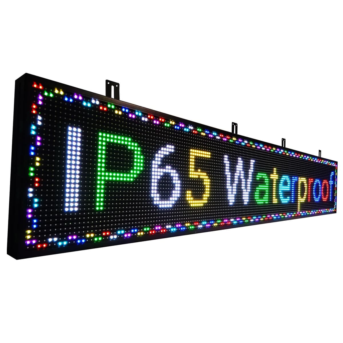 xuanshaigundong XSGD P10 Scrolling LED Sign 77x14" exterior IP65, WiFi, alto brillo 6*2