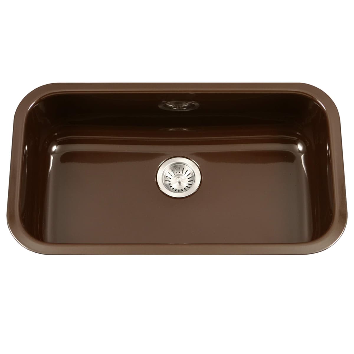 Houzer Porcela Series Porcelain Enamel Stainless Steel Undermount Single Bowl Sink PCG-3600 ES WYF078277571070