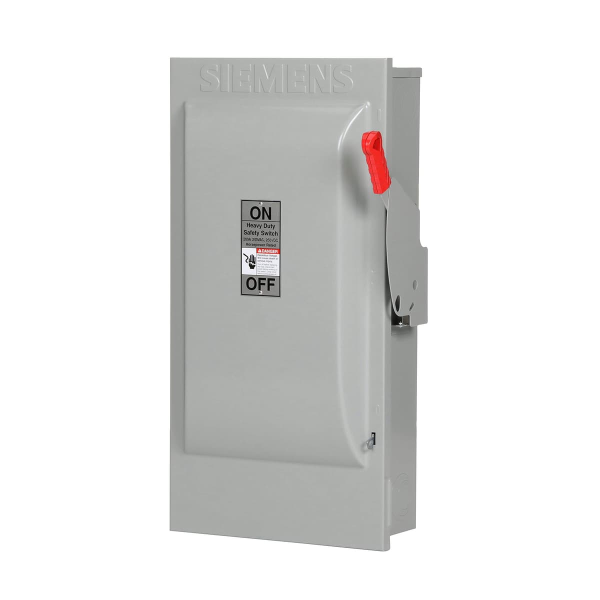 Siemens HF224N 200 Amp, 2 Pole, 240 V, 3 Wire, Fused Heavy Duty Type 1