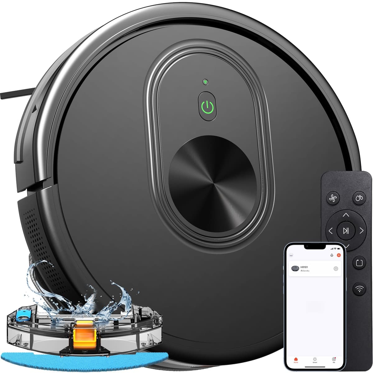XIEBro Robot aspirador y trapeador 3 en 1, 1600Pa, con app y compatibilidad Alexa Handstaubsauger