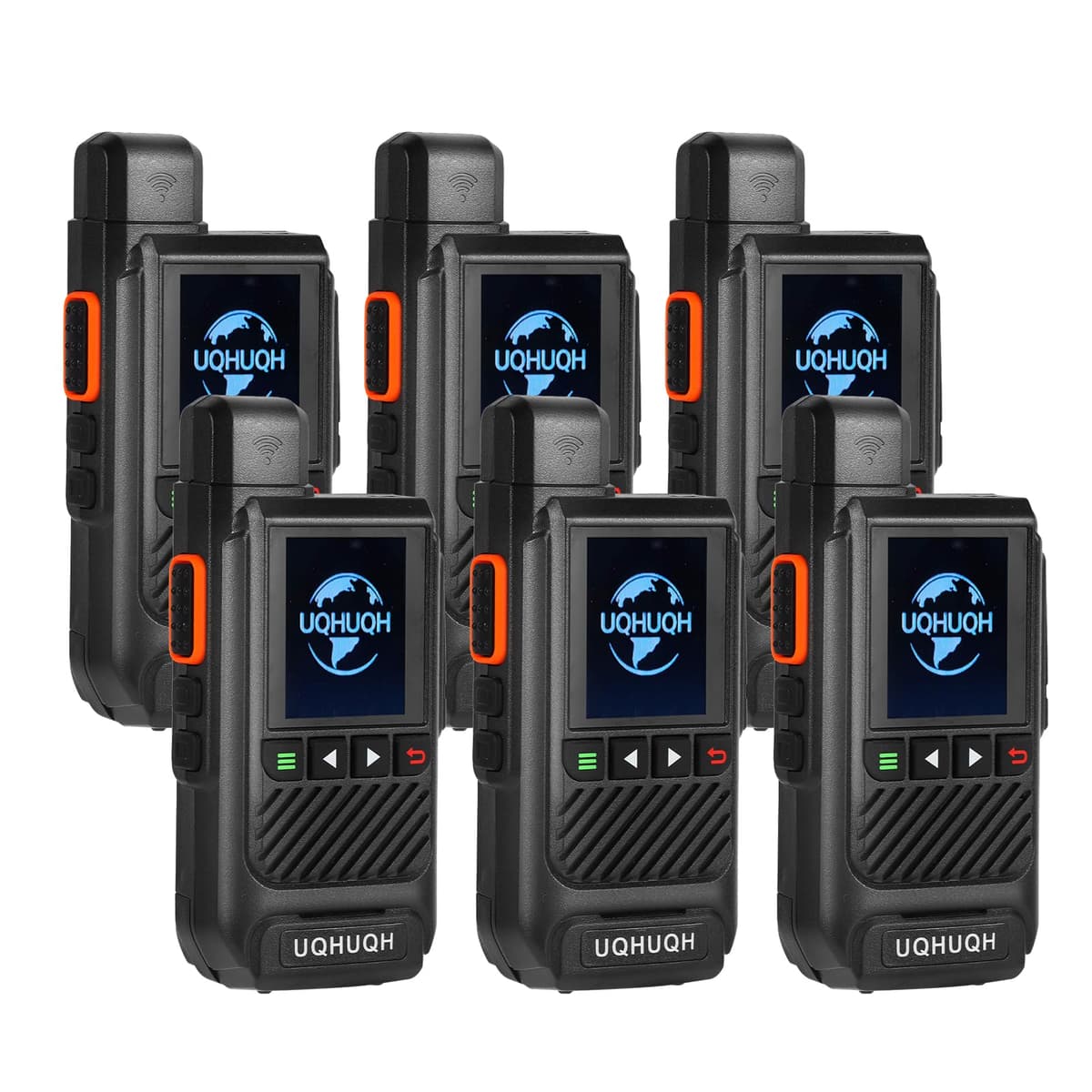 UQHUQH Walkie Talkies 4G LTE con Servicio Vitalicio y SIM Incluidas, POC Push-to-Talk, Paquete de 6