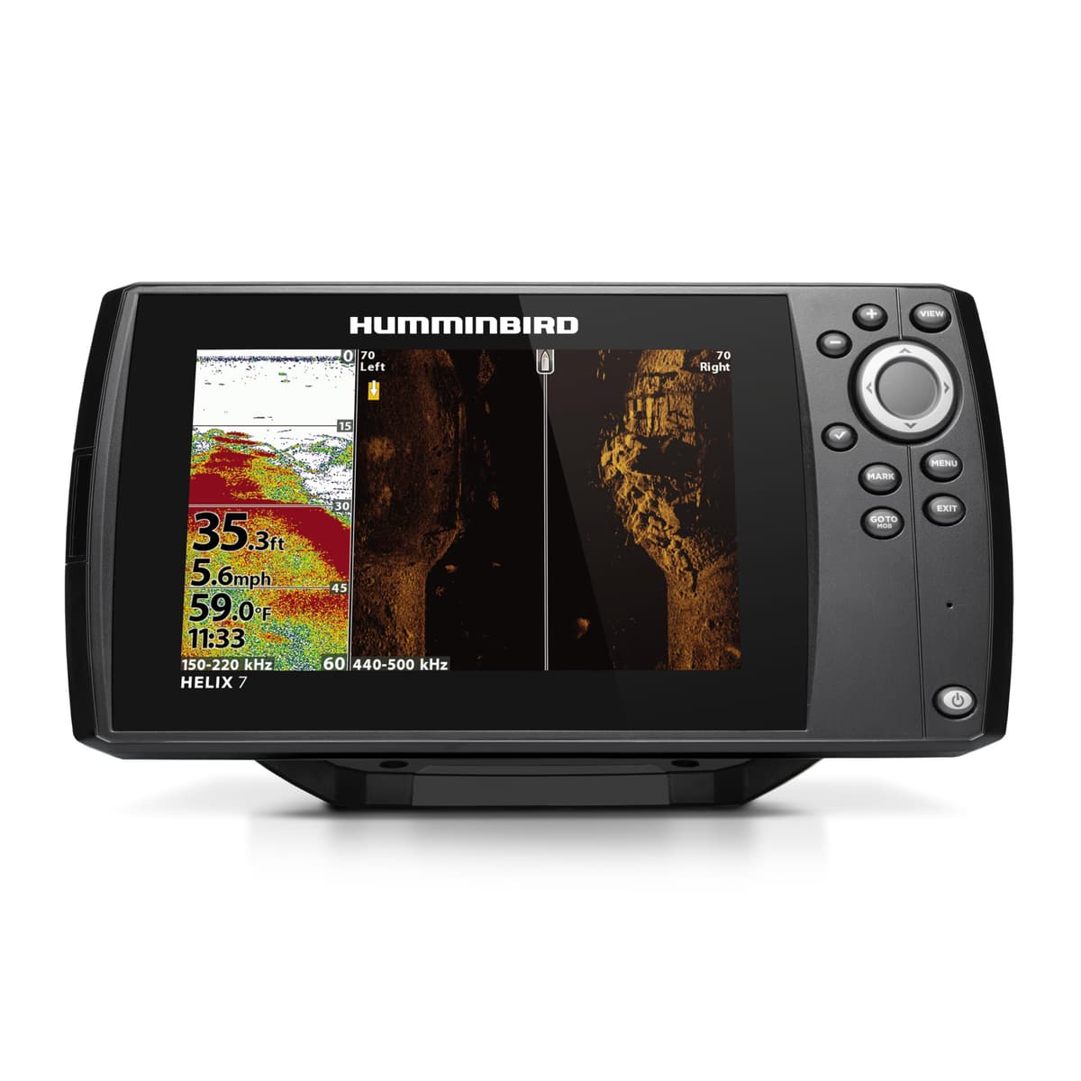 Humminbird Helix 7 G4 Ecosonda con GPS, Transductor, Sonar Chirp de Doble Espectro e Imagen Lateral 411920-1