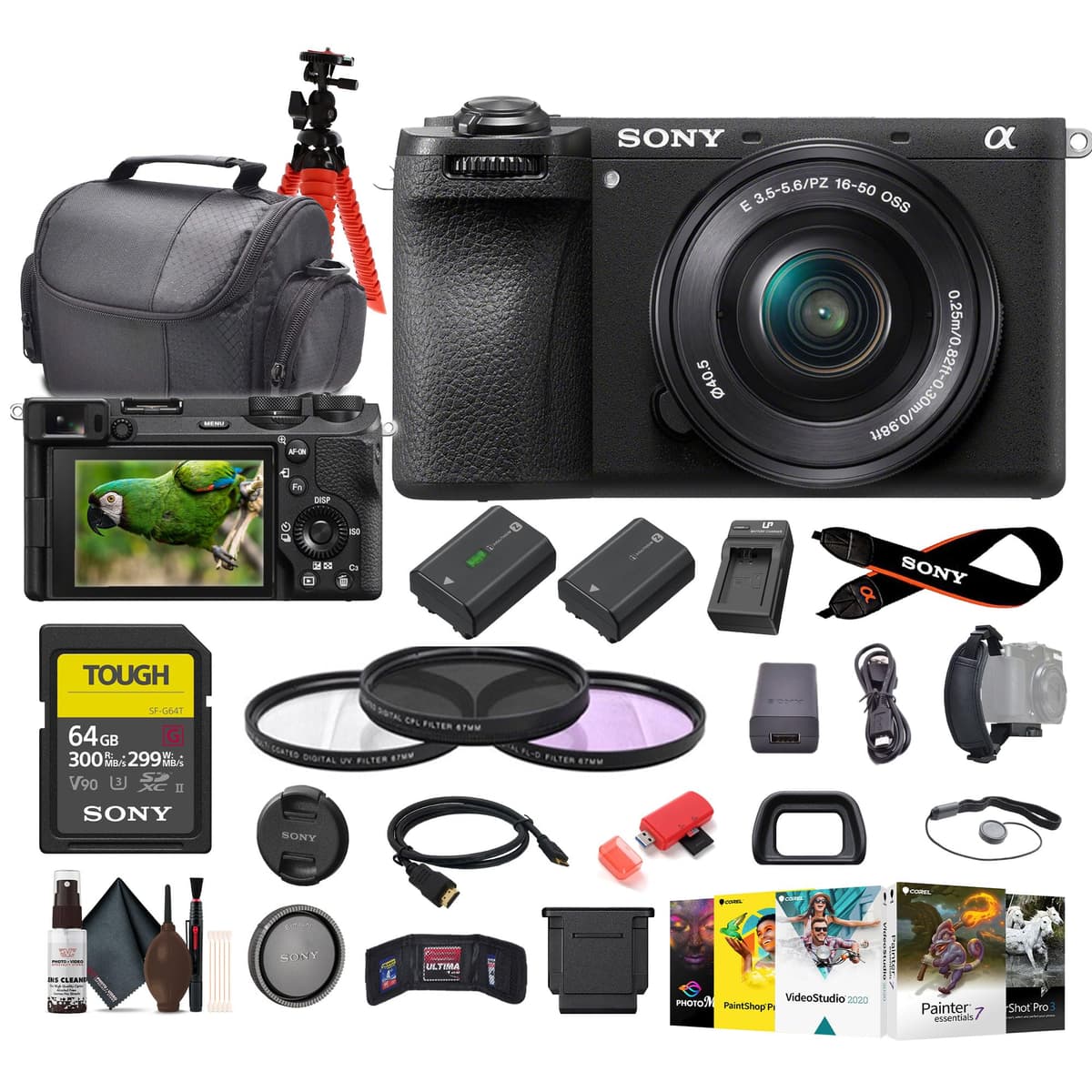 Sony a6700 Mirrorless Vlogger Camera con 16-50mm + 64GB Tough + NP-FZ100 + Software y Accesorios ILCE-6700L_EDIAV_2