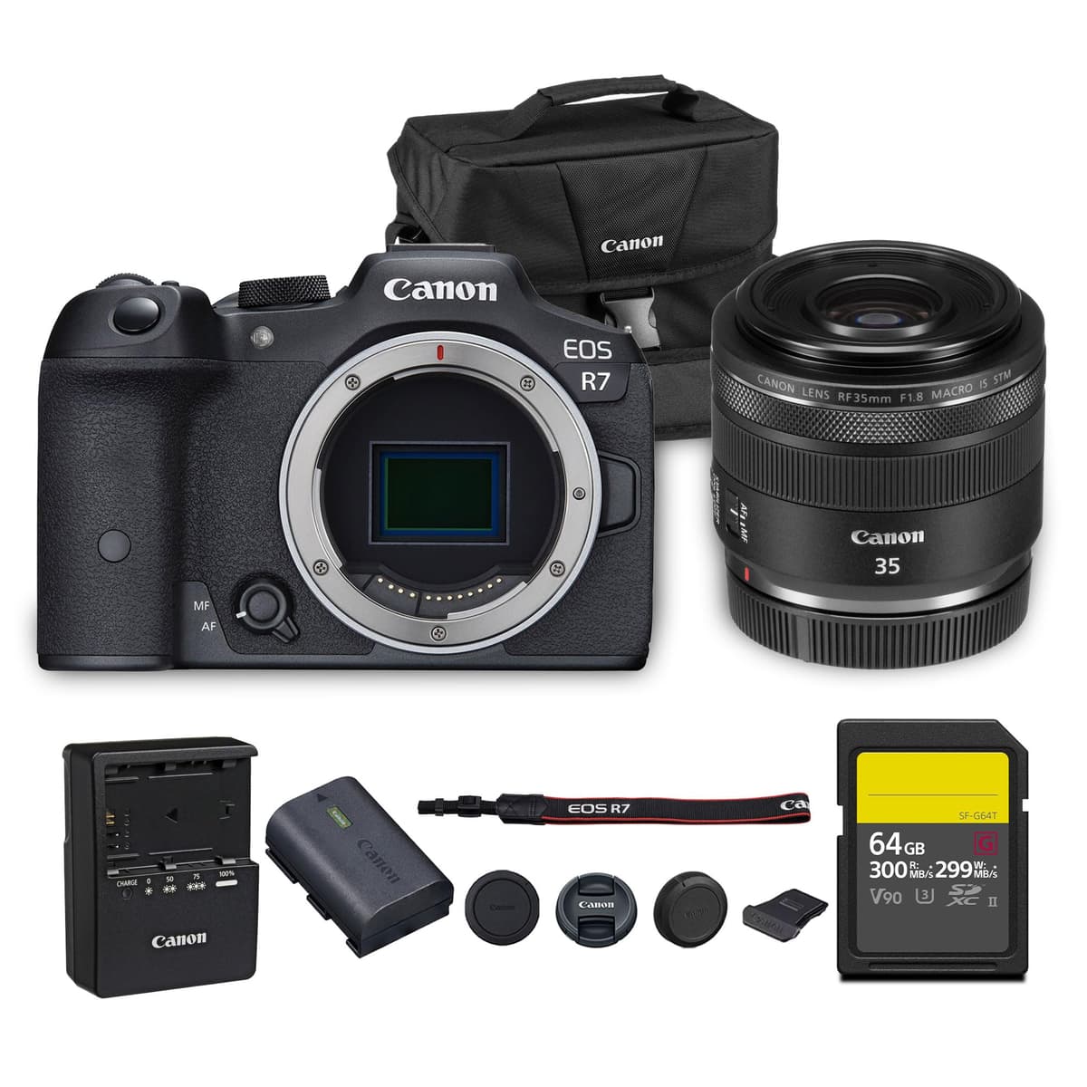 Canon EOS R7 Mirrorless + RF 35mm f/1.8 IS Macro STM + 64GB + Bag 5137C002_EDIPL_9