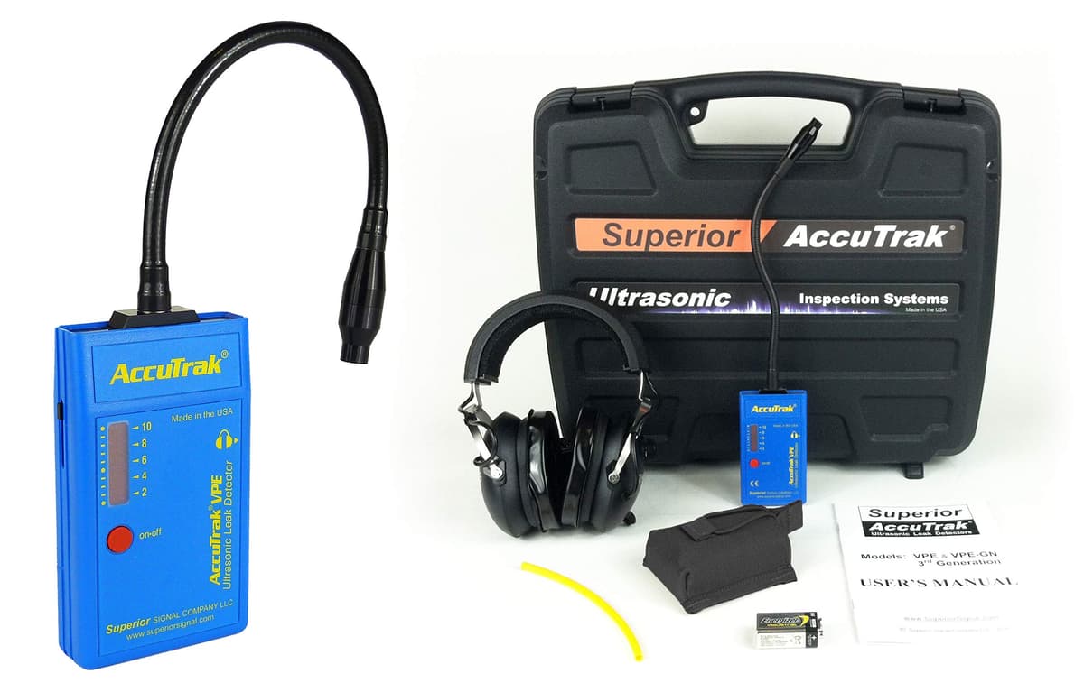 Superior AccuTrak VPE-GN PRO Gooseneck Ultrasonic Leak Detector Kit profesional