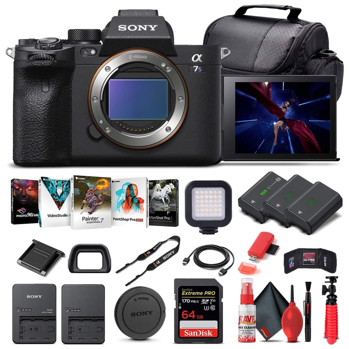 Sony Alpha a7S III Mirrorless Digital Camera (Solo cuerpo) ILCE7SM3/B + accesorios (Renewed) ILCE7SM3/B_EDI_2