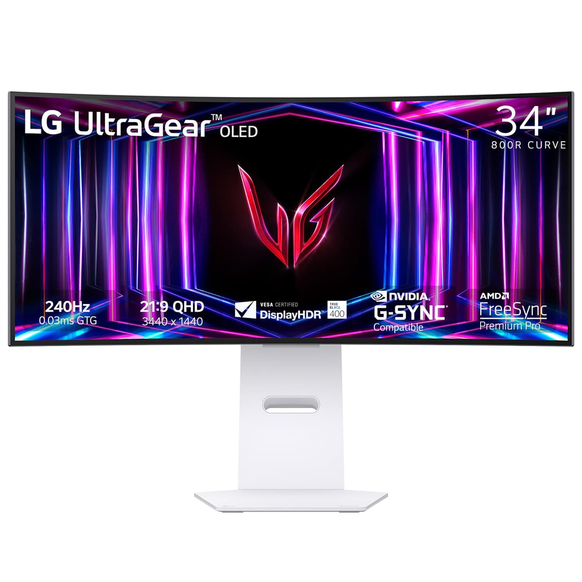 LG 34GS95QE OLED UltraGear Curvo 34" WQHD 240Hz 0.03ms G-Sync FreeSync HDMI 2.1 34GS95QE-W.AUS