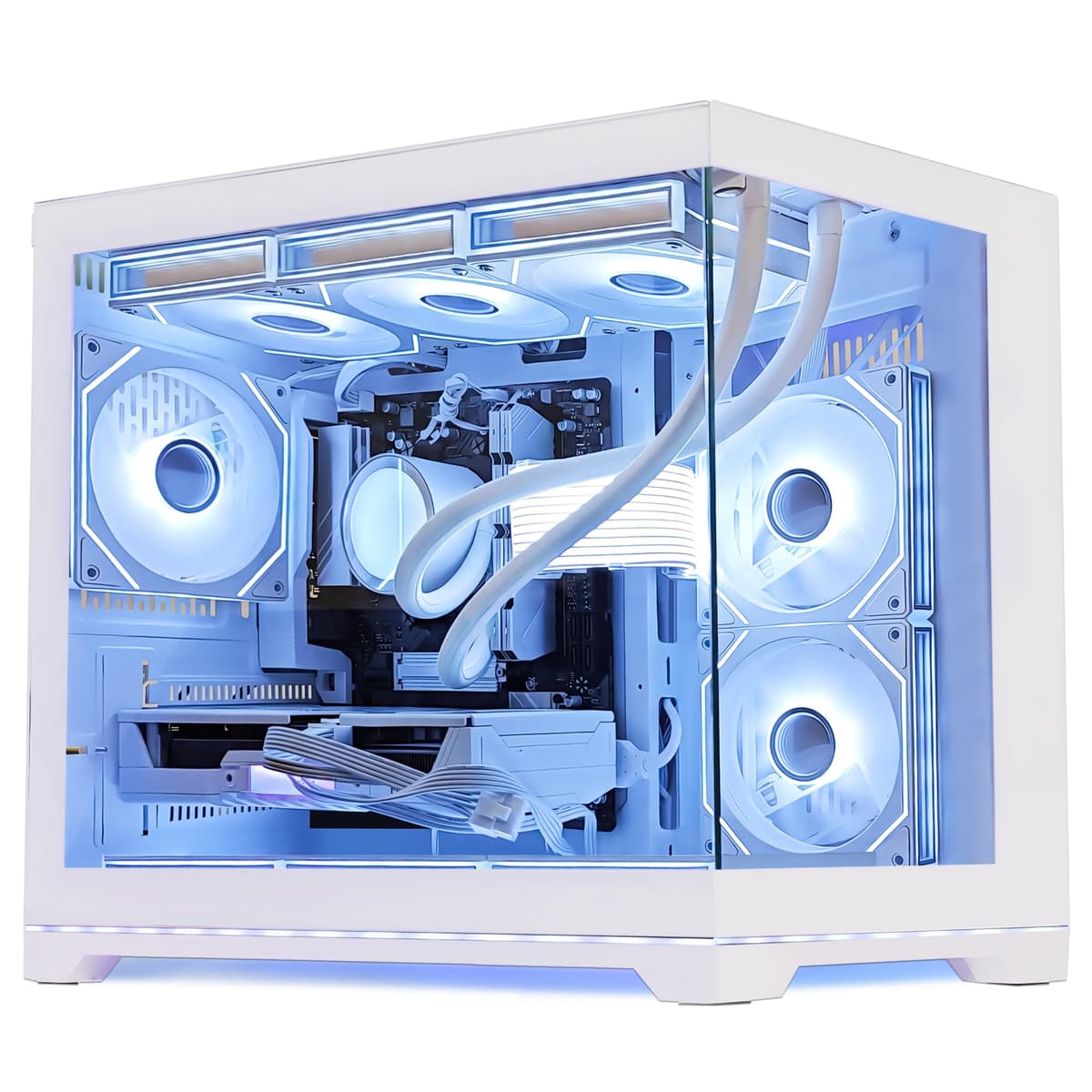 HELLOLAND Ocean Park Gaming PC AMD Ryzen 7 9700X RTX 5060 32GB DDR5 1TB SSD 850W Blanco SN-FKB21588561