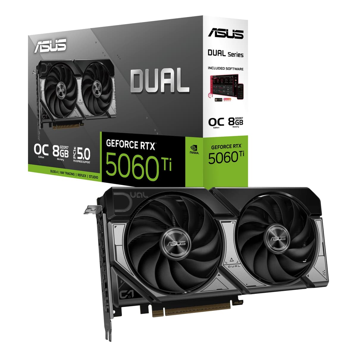 ASUS GeForce RTX 5060 Ti Dual 8GB OC Tarjeta de Video Gaming 90YV0MP2-M0NA00